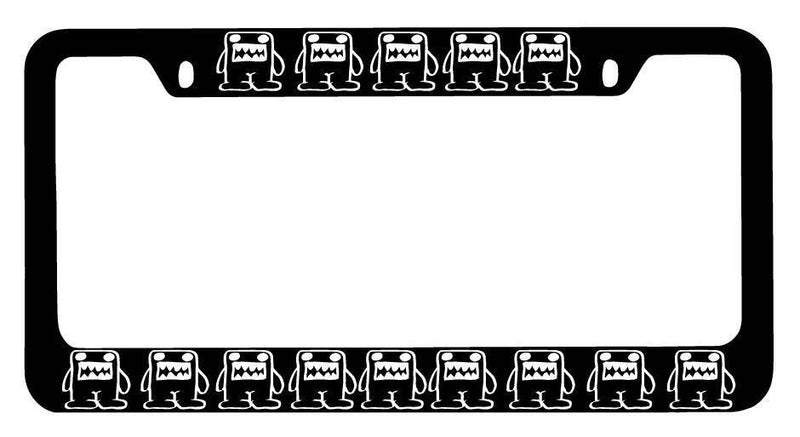 Black METAL License Plate Frame Domo-kun Auto Accessory For JDM  Mod-GRAPH9856236-9892