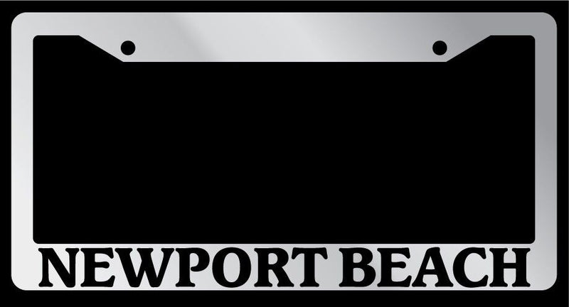 Chrome License Plate Frame "Newport Beach" Auto Accessory Novelty 2411  Mod-GRAPH9856236-4978