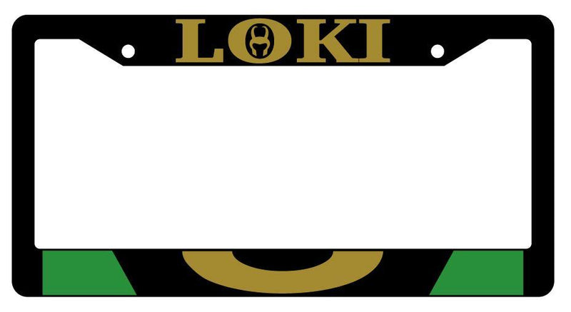 Loki Black Plastic License Plate Frame Auto For Marvel  Mod-GRAPH9856236-4070