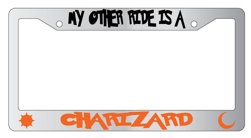 My Other Ride Is A Charizard Chrome METAL License Plate Frame For Pokemon  Mod-GRAPH9856236-9796