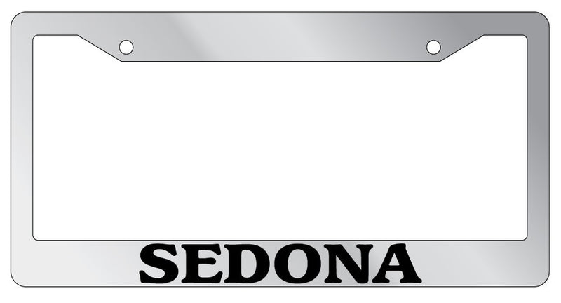 Chrome License Plate Frame Sedona Auto Accessory Novelty  Mod-GRAPH9856236-4279