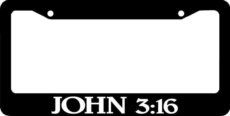 JOHN 3:16 316 CHRISTIAN License Plate Frame