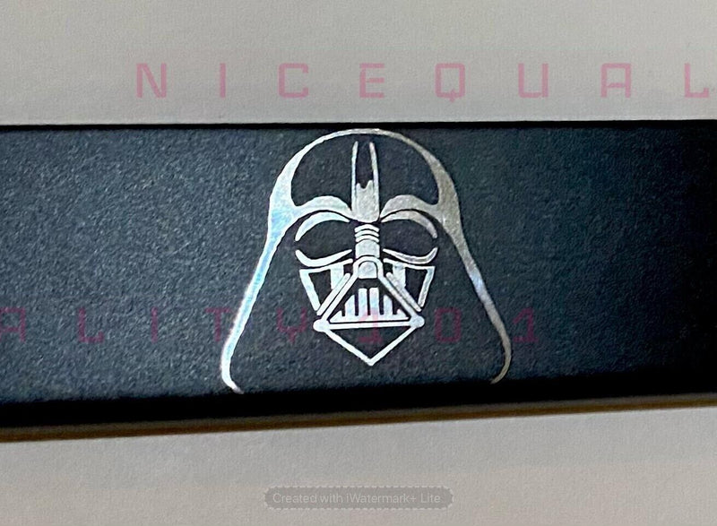 Laser Engraved Etched Star Wars Darth Vader Stainless Steel License Plate Frame