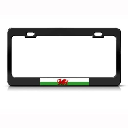 WALES FLAG RED DRAGON WELSH Metal License Plate Frame Holder