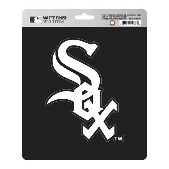 MLB Chicago White Sox Decal Matte 5"X6.25" Auto Boat Cooler Luggage