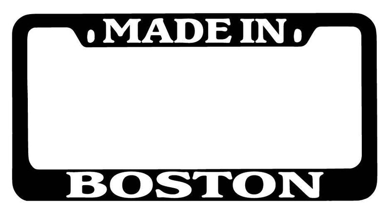 Black METAL License Plate Frame Made In Boston Auto Accessory 1142  Mod-GRAPH9856236-9132