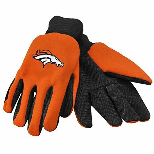 NFL Denver Broncos Embroidered Utility Gloves Pair One Size Fits Most