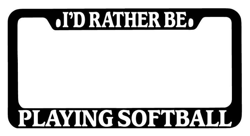 Black METAL License Plate Frame I&