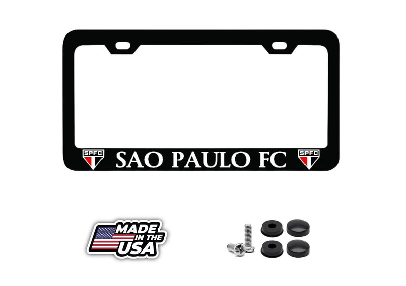 SAO PAULO FC SPF Black License Plate Frame