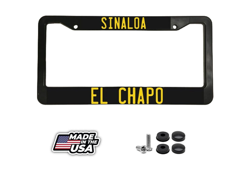 Sinaloa El Chapo Mexican Hecko En Mexico Broma Car License Plate Frame
