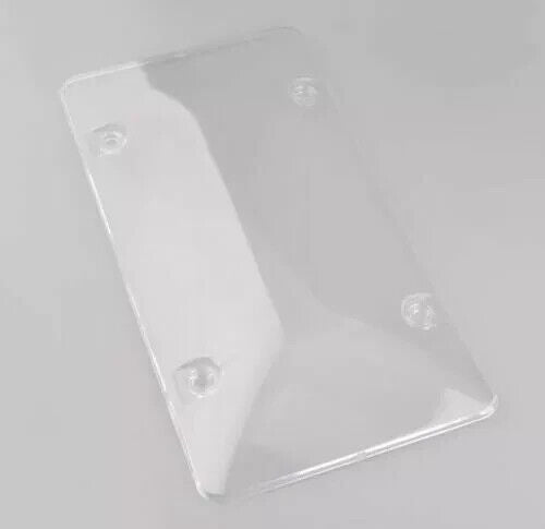 Unbreakable Clear Transparent License Plate Tag Holder Frame Bumper Shield Cover