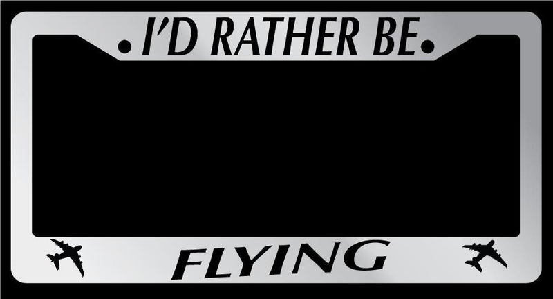 Chrome METAL License Plate Frame I&