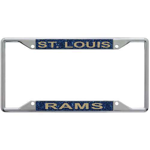 NFL St. Louis Rams Metal Inlaid Acrylic License Plate Frame