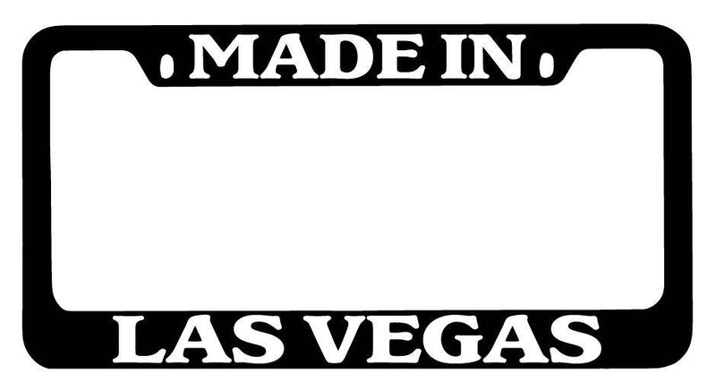 Black METAL License Plate Frame Made In Las Vegas Auto Accessory 1525  Mod-GRAPH9856236-9141