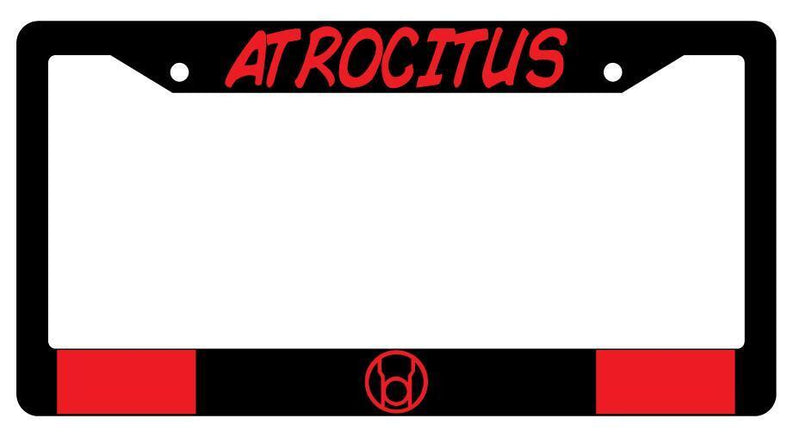 Atrocitus Black Plastic License Plate Frame Accessory DC  Mod-GRAPH9856236-161