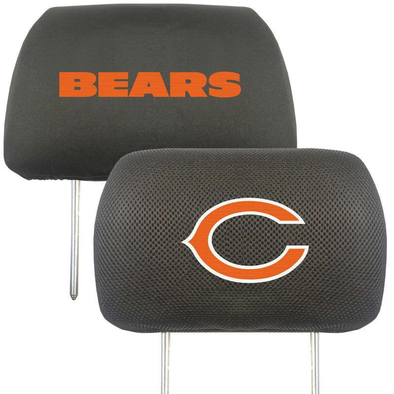 NFL Chicago Bears 2-Piece Embroidered Headrest Covers