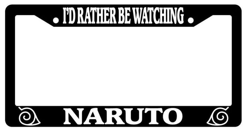 Black License Plate Frame I&