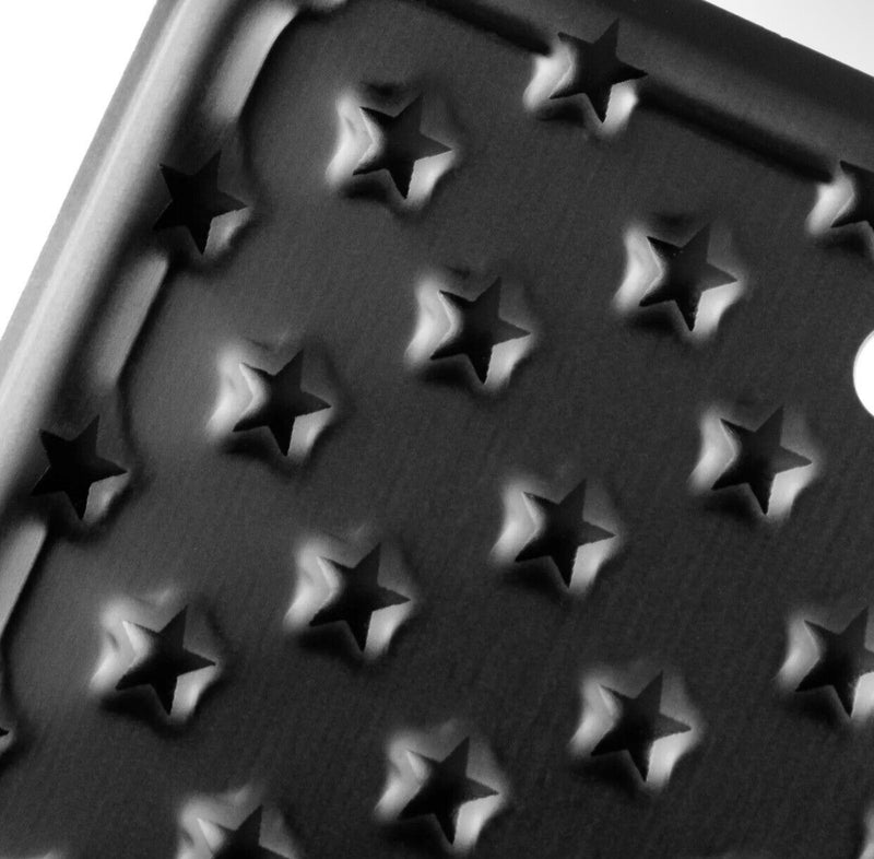 American Flag License Plate Tag Laser Etched 3 % Logo Embossed Stars & Stripes