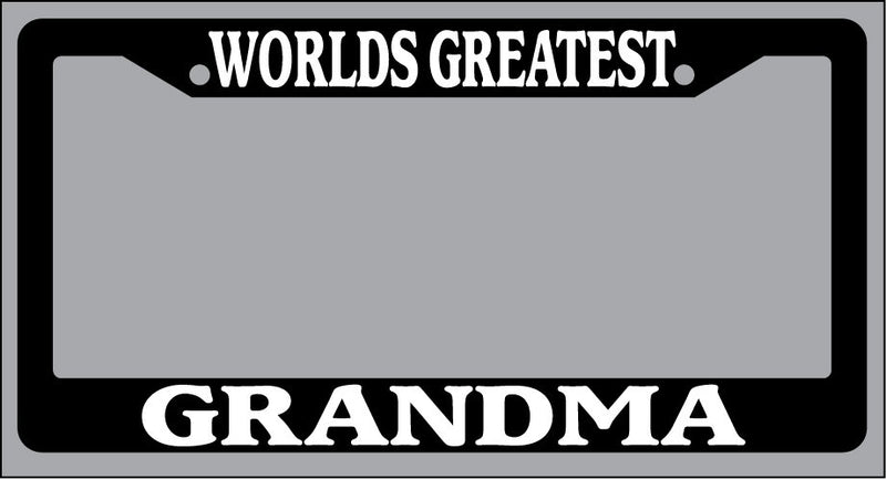 Black License Plate Frame World&