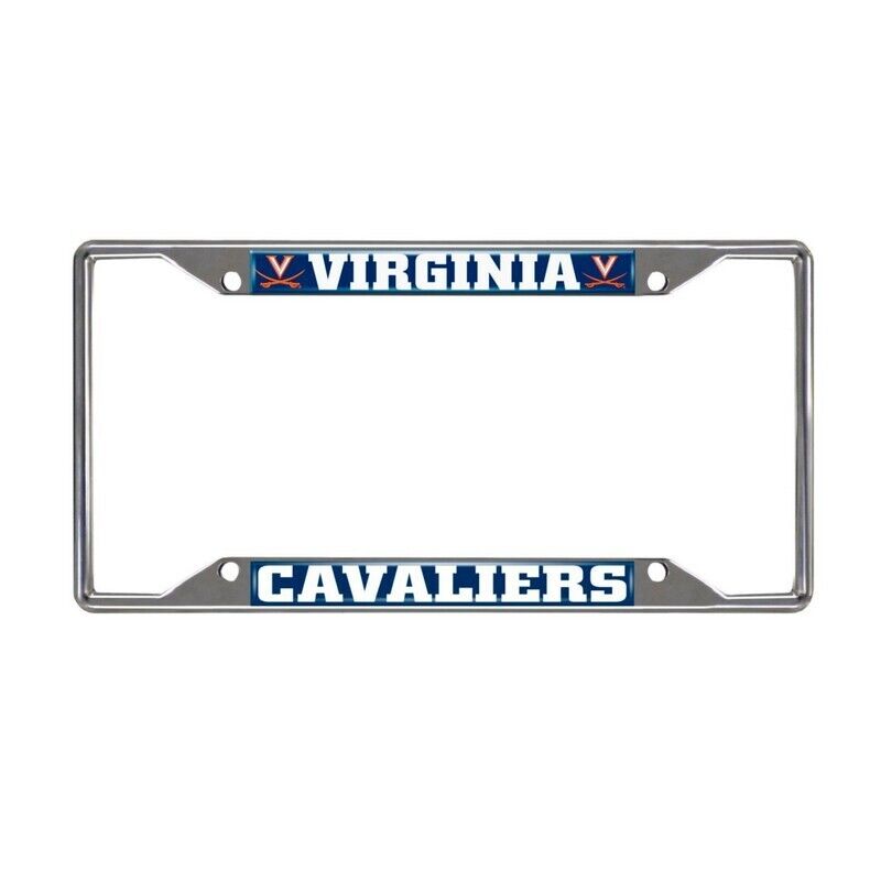 NCAA Virginia Cavaliers Chrome Metal License Plate Frame