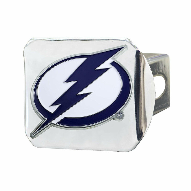 NHL Tampa Bay Lightning 3D Color on Chrome Metal Hitch Cover