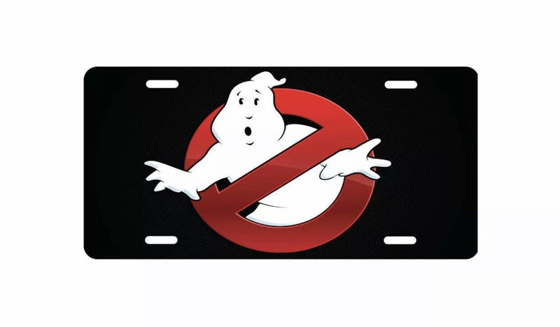 Ghostbusters Logo Aluminum License Plate Tag Auto