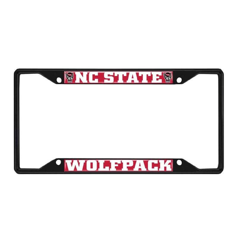 NCAA NC State Wolfpack Black Metal License Plate Frame