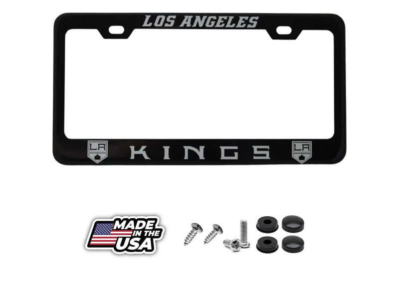 LOS ANGELES KINGS Black License Plate Frame -