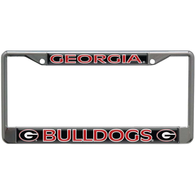 NCAA Georgia Bulldogs Metal License Plate Frame w/Domed Acrylic