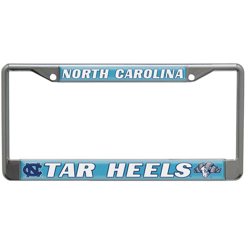 NCAA North Carolina Tar Heels Metal License Plate Frame w/Domed Acrylic