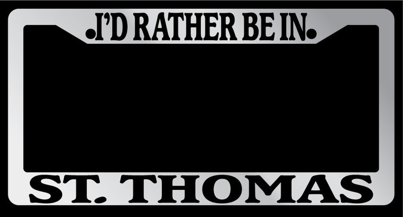 Chrome License Plate Frame "I&