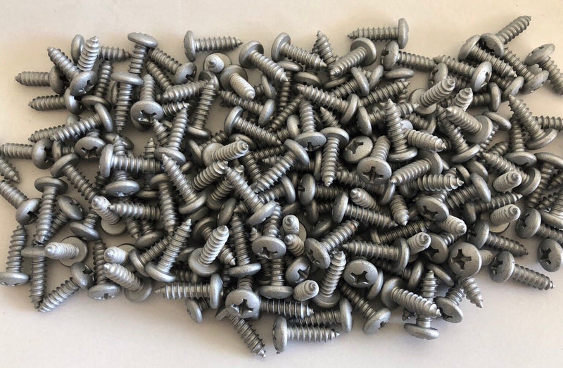 LICENSE PLATE SCREWS - PHILLIPS PAN HEAD SELF TAPPING (100 Pkg)