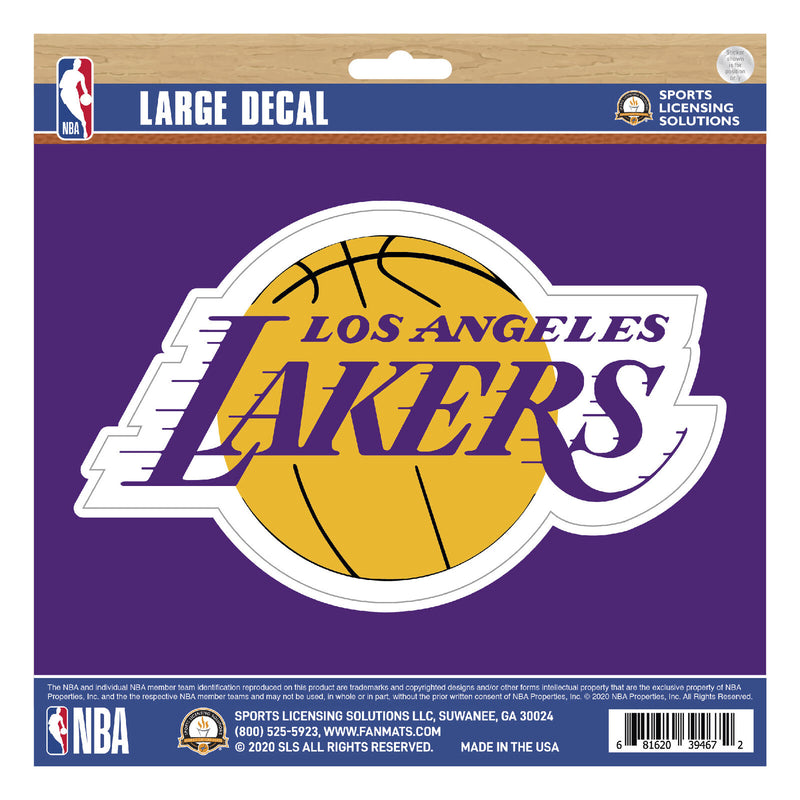 NBA Los Angeles Lakers Decal Large 8"X8" Auto RV Boat Cooler Luggage