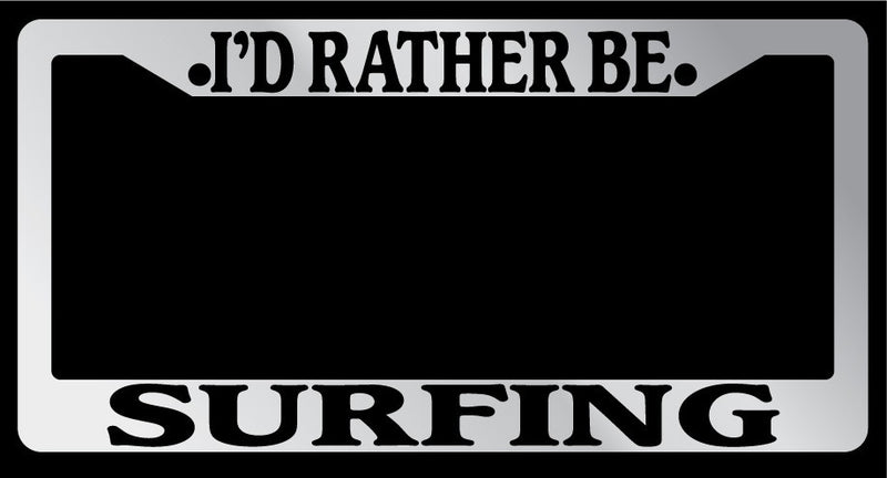 Chrome Metal License Plate Frame I&