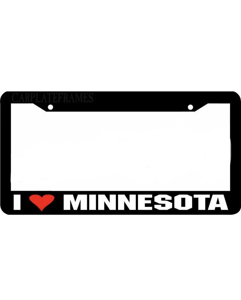 I LOVE Minnesota License Plate Frame