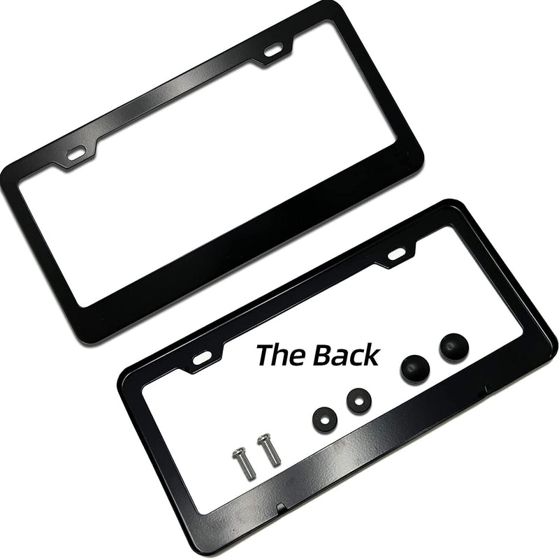Adventure is Calling Mountain Forest Camping Stainless Steel License Plate Frame