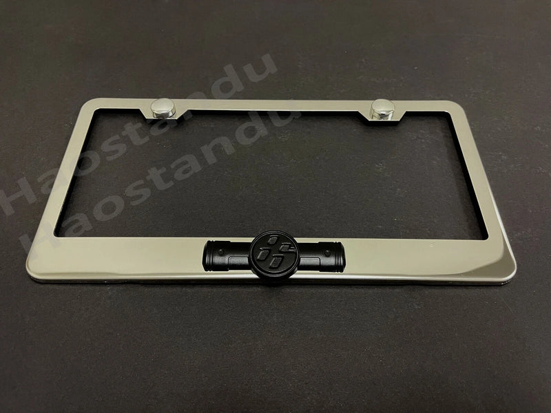 1x (BLK) "86" 3D Emblem Badge Stainless Steel License Plate Frame RUST FREE GT86