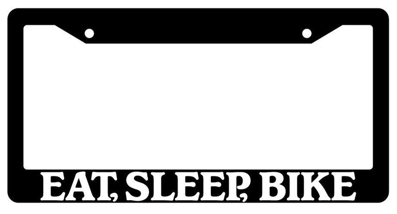 Black License Plate Frame Eat, Sleep, Bike Auto Accessory 700  Mod-GRAPH9856236-3028