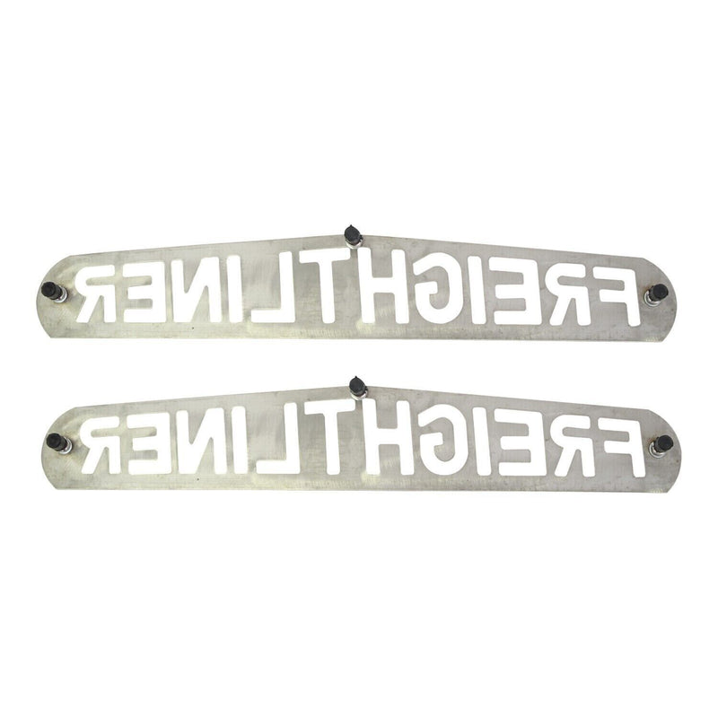 Freightliner Bottom Mud Flap Plates Semi Truck 24" x 4" Chrome 3 Stud 1 pair