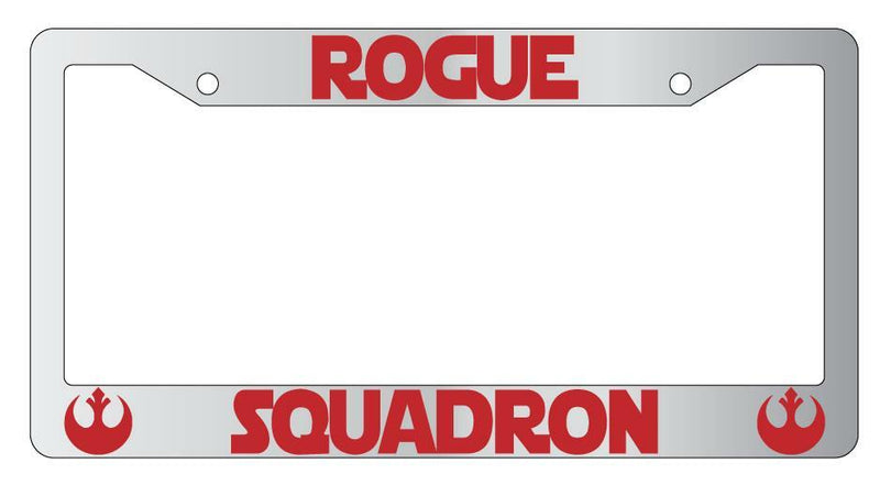 Rogue Squadron Chrome Plastic License Plate Frame SW  Mod-GRAPH9856236-5166