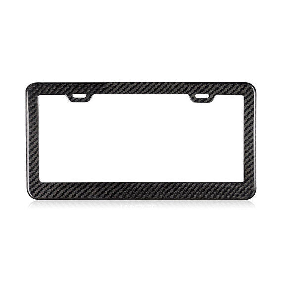 REAL 100% CARBON FIBER LICENSE Plate Frame COVER ORIGINAL 3K TWILL JDM /FF B