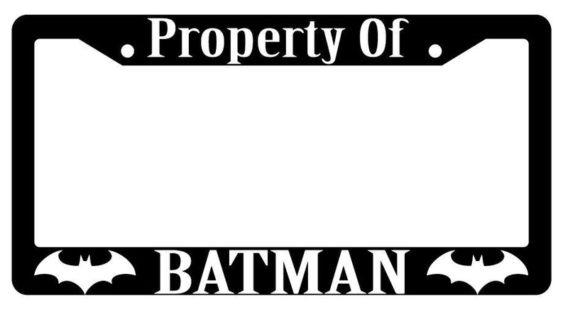 Property Of Dick Grayson (Batman) Black Plastic License Plate Frame DC  Mod-GRAPH9856236-952