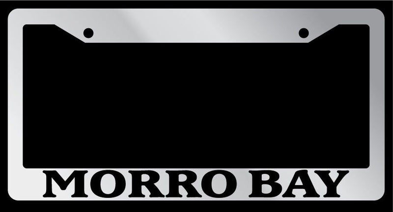 Chrome METAL License Plate Frame MORRO BAY Auto Accessory 1017  Mod-GRAPH9856236-8919