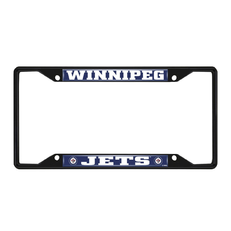 NHL Winnipeg Jets Black Metal License Plate Frame