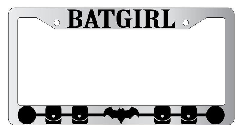 Batgirl Chrome License Plate Frame DC  Mod-GRAPH9856236-4136