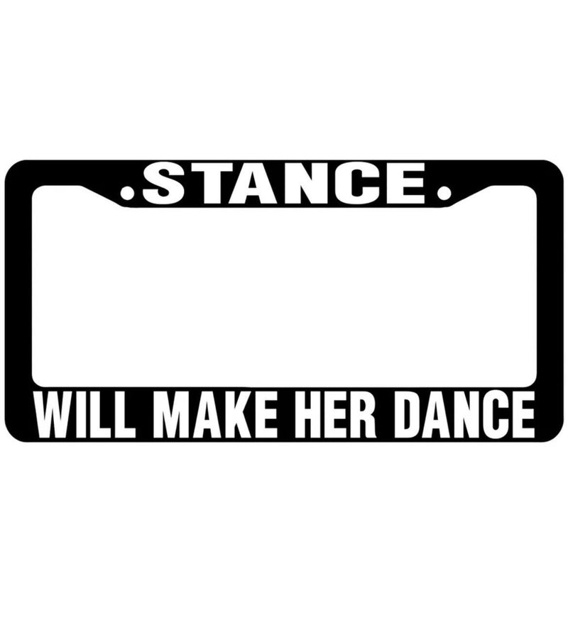 STANCE LICENSE PLATE FRAME JDM TYPE R FLUSH FUNNY CAR EURO KDM RACING CUSTOM