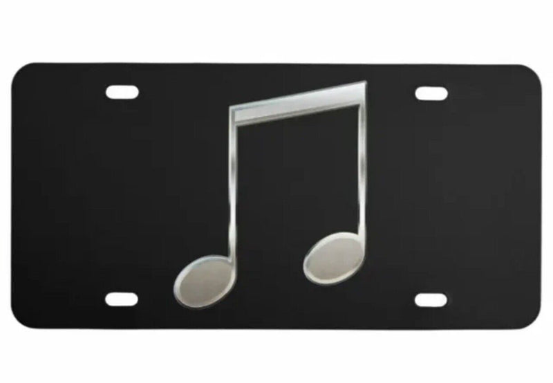 Music logo Aluminium License Plate highest quality For All Vehilcles