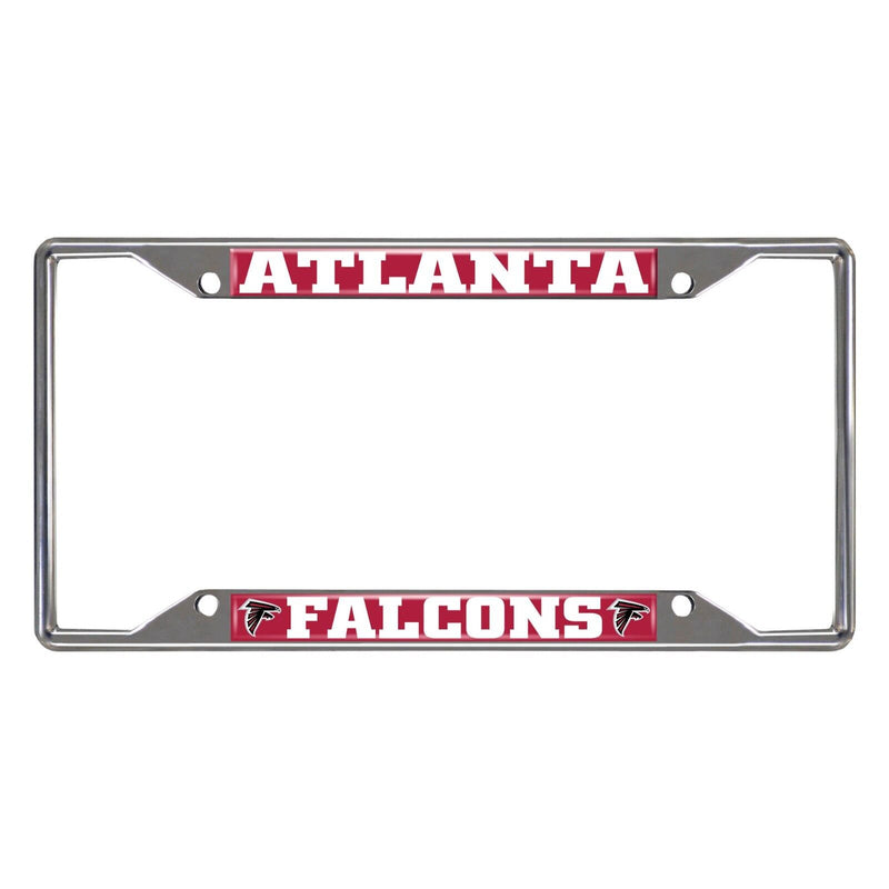 NFL Atlanta Falcons Chrome Metal License Plate Frame