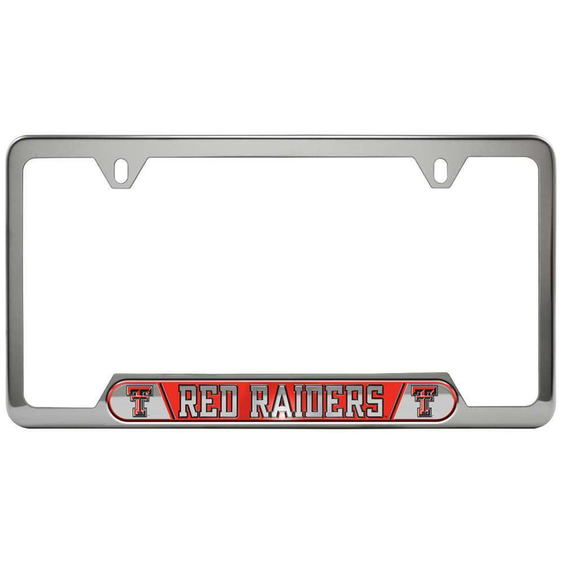 NCAA Texas Tech Red Raiders Stainless Steel License Plate Frame