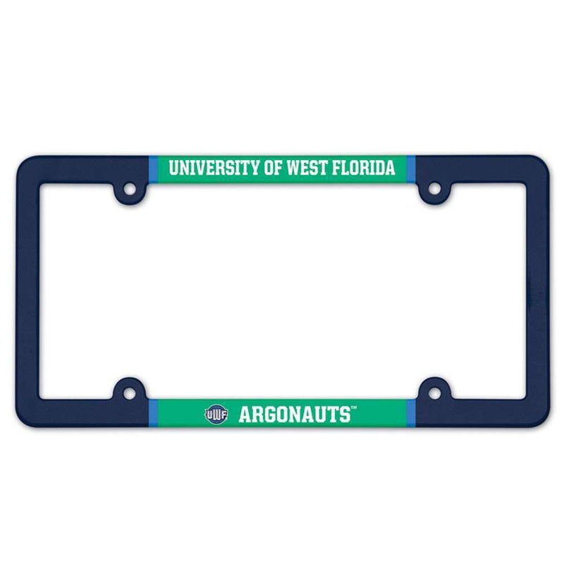 NCAA West Florida Argonauts Plastic License Plate Frame